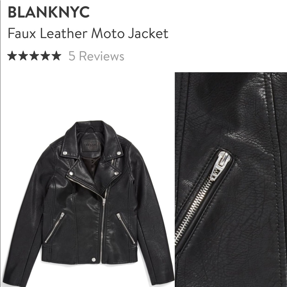 Blank NYC - Faux Leather Moto Jacket